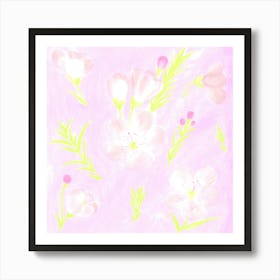 Whispers of Soft Flowers Art Print