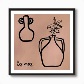 Les Vases Square Art Print