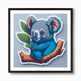 Koala Sticker 9 Art Print