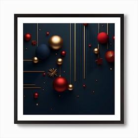 Christmass Abstract 012 1 Art Print