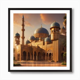 Elegant Mosque Art Print