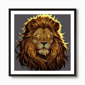 Lion Head Art Print