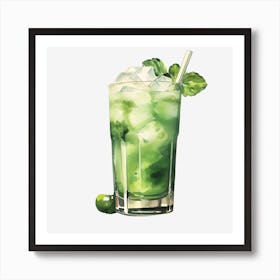 Green Mojito Art Print