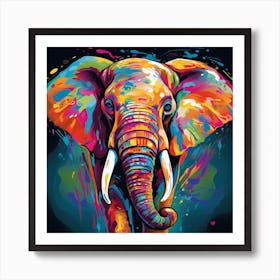 Elephant Painting 1 Art Print