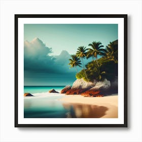 Tropical Beach - Beach Stock Videos & Royalty-Free Footage Art Print