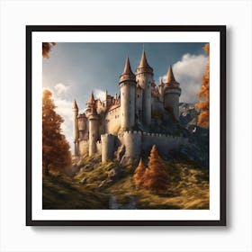 Castle On A Hill 2 Art Print