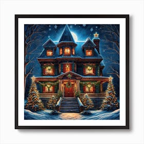 Christmas House 52 Art Print