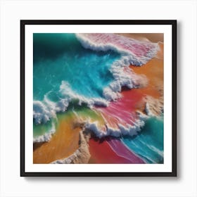 Rainbow Ocean Art Print