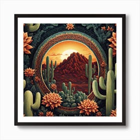 Cactus Cactus Art Print