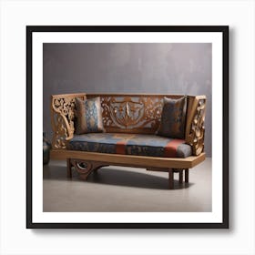 Carved Sofa Art Print