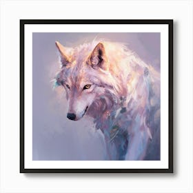 White Wolf Art Print