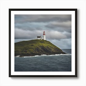 Lighthouse On The Island Art Print