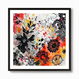 Abstract Floral Painting, Abstract Floral Painting Art Print