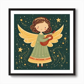 Christmas Angel Art Print