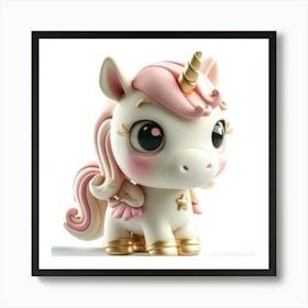 Unicorn Figurine 45 Art Print