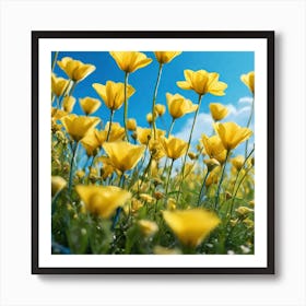 Yellow Poppies Art Print