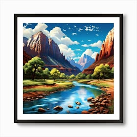 Zion National Park Affiche