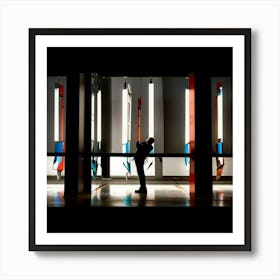 Man In A Museum Art Print