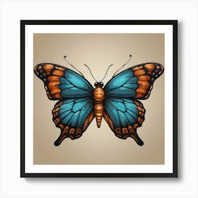 Butterfly - Butterfly Stock Videos & Royalty-Free Footage 1 Art Print