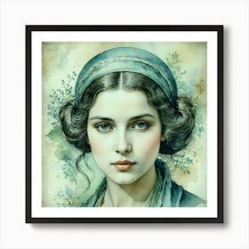 Portrait Of A Young Woman 10 Art Print