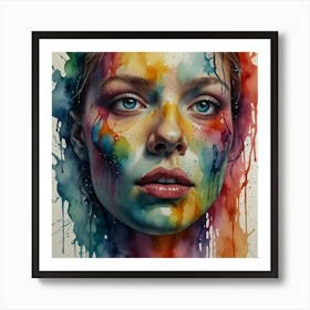 Face Of A Woman 1 Art Print