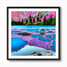 Pink Lake 2 Art Print