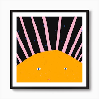 Summer Sun Square Art Print