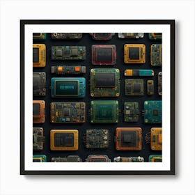 Electronic Circuits Art Print