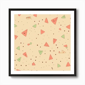 Watermelon Pattern Art Print