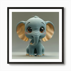 Cute Elephant 5 Art Print