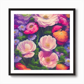 Anemone Flowers 16 Art Print