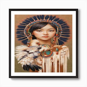 Indian Girl Art Print