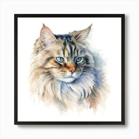 Siberian Cat Portrait 2 Art Print