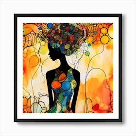 Abstract Of A Woman 7 Art Print