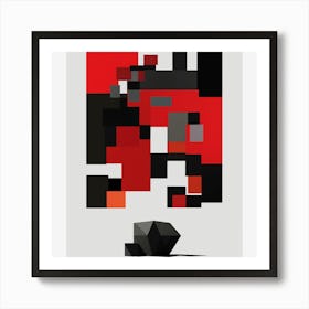 Pixel Art Art Print