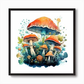 Mushroom Painting 8 Poster