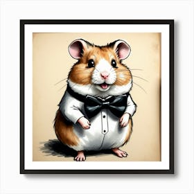 Hamster In A Bow Tie 1 Poster