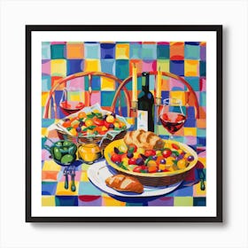 Trattoria Del Castello Trattoria Italian Food Kitchen Art Print