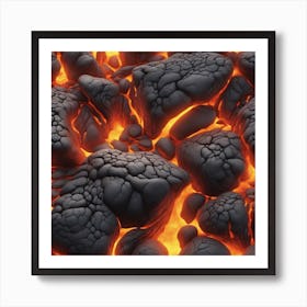 Lava texture 27 Art Print