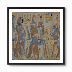 Egyptian Mural 2 Art Print
