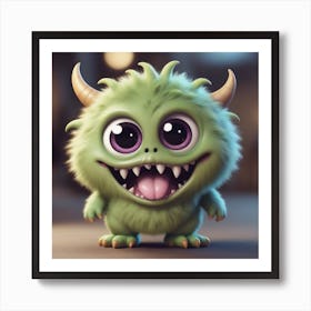 Cute monster 1 Art Print