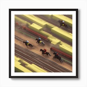 Horse Racing 7 Art Print