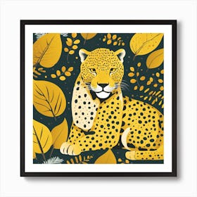 Leopard In The Jungle Art Print