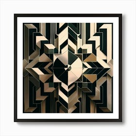 Abstract Geometric Pattern 3 Art Print