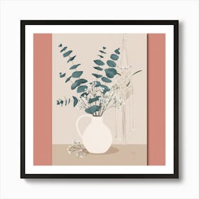 Floral Arrangement In A Vase Art Print