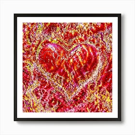 Heart Of Gold 1 Art Print