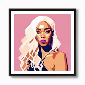 Pop Portrait Of A Woman Art Print