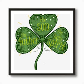 Religious Christian Catholic St Patricks Day Irish Shamrock Art Print