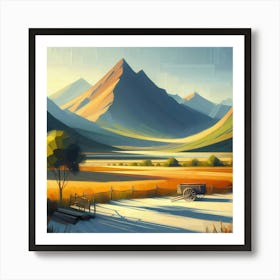 Landscape Painting 139 Art Print