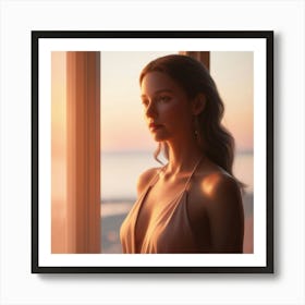 Golden Hour Elegance Art Print